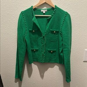 J. Crew Green Sweater Lady Jacket